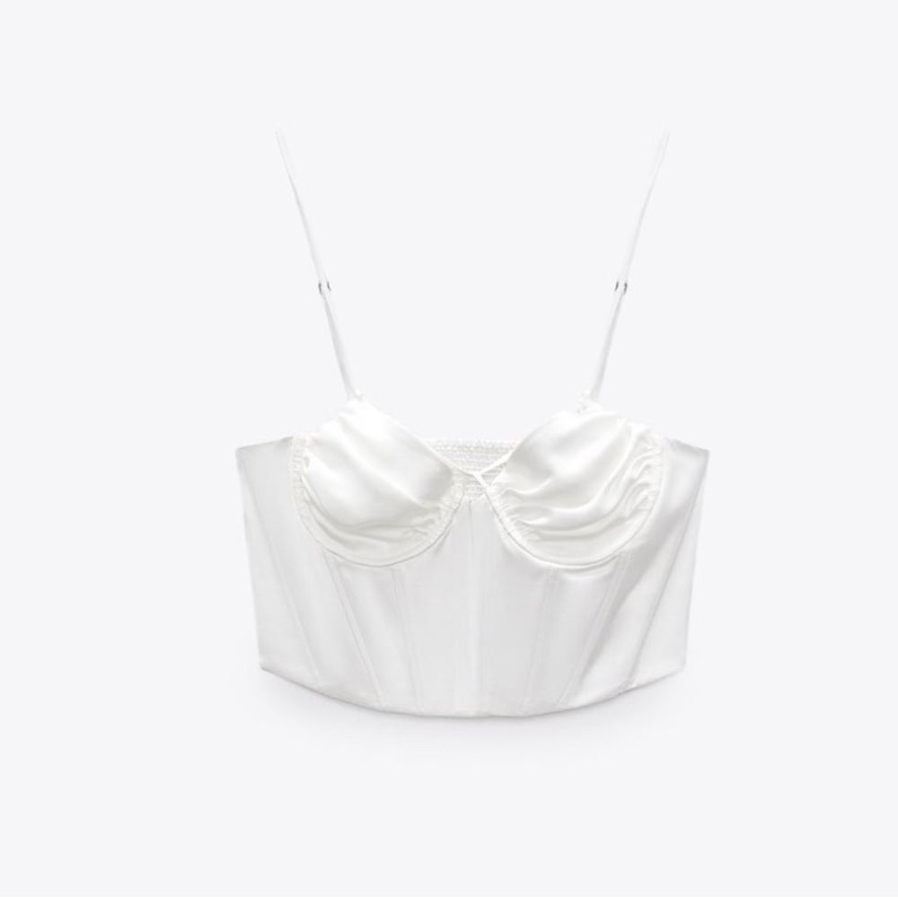 Satin Effect Corset Top New